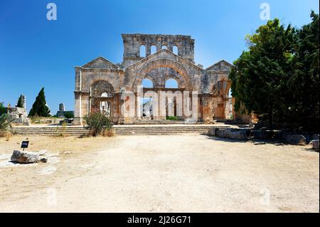 Syria. Church of Saint Simeon Stylites Stock Photo