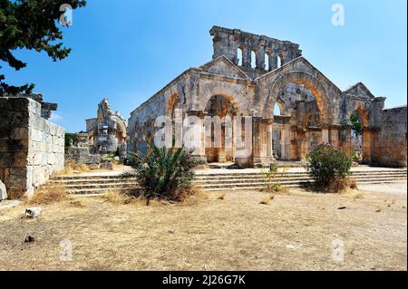 Syria. Church of Saint Simeon Stylites Stock Photo