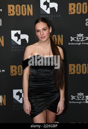 Los Angeles, USA. 29th Mar, 2022. Amelie Anstett arrives at the Boon Premiere at the Chinese Theater in Los Angeles, CA on March 29, 2022. (Photo by Jonathan Zaoui/Sipa USA) Credit: Sipa USA/Alamy Live News Stock Photo