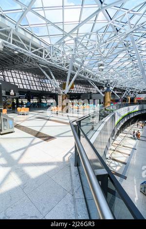 Recife, PE, Brazil - October 19, 2021: internal area of the International Airport of Recife, REC, Guararapes - Gilberto Freyre. Stock Photo