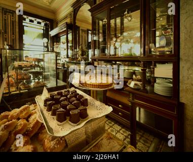 Cafe Demel, traditional Cake and Chocolates Shop in the city center.  Vienna, Austria Stock Photo