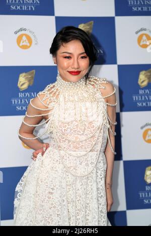 Choreographer Nancy Xu arriving for the Royal Television Society Programme Awards at the Grosvenor House In Mayfair, London, UK Stock Photo