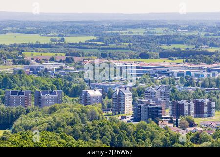 Aerial view of the residential buildings in the Schweizer Viertel ...