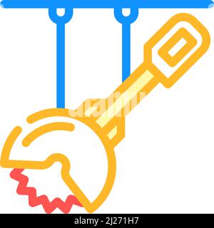 circular saws color icon vector illustration Stock Vector