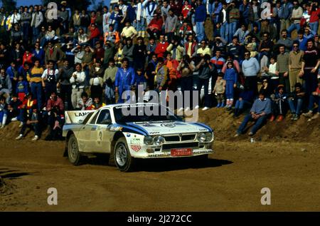 Salvador Servia (ESP) Jorge Sabater (ESP) Lancia Rally 037 GrB Jolly Club 3rd position Stock Photo