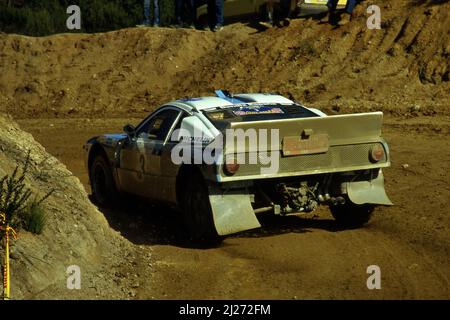 Salvador Servia (ESP) Jorge Sabater (ESP) Lancia Rally 037 GrB Jolly Club 3rd position Stock Photo