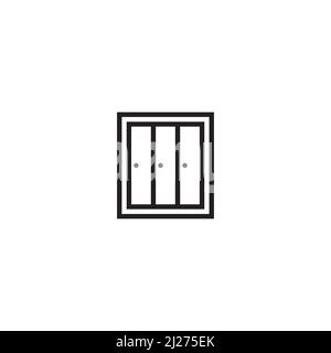 a simple Locker logo / icon design Stock Vector