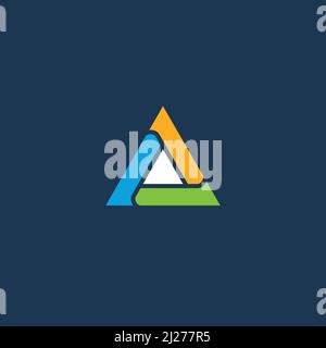 Triangle logo or icon design Stock Vector