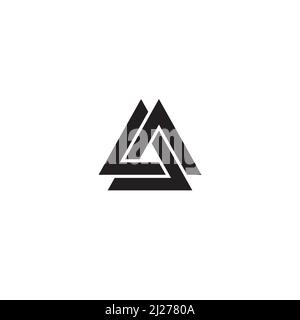 Triangle logo or icon design Stock Vector