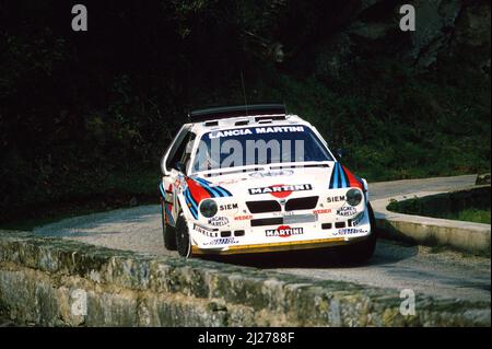 HenrI Toivonen (FIN) Sergio Cresto (USA) Lancia Delta S4 GrB - Lancia Martini Stock Photo