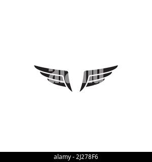 Angel wings icon logo design Stock Vector Image & Art - Alamy