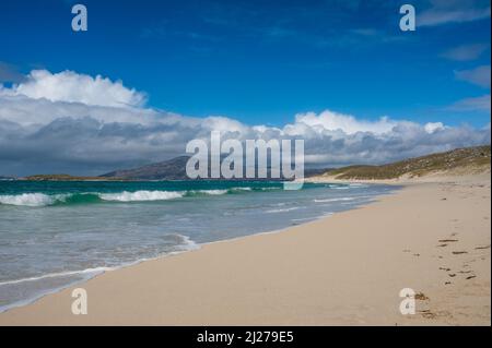 Traigh Mheilen on The Sound of Scarp in North Harris, Outer Hebrides, Scotland Stock Photo