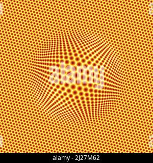 Abstract geometric pattern of hexagons magnified in the middle Stock ...