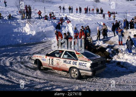 Auguste Tchine Turiani (MC) Gilles Thimonier (FRA) Audi Coupe'Quattro ...