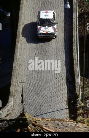 Juha Kankkunen (FIN) Juha Piironen (FIN) Lancia Delta HF 4WD GrA Martini Lancia Stock Photo