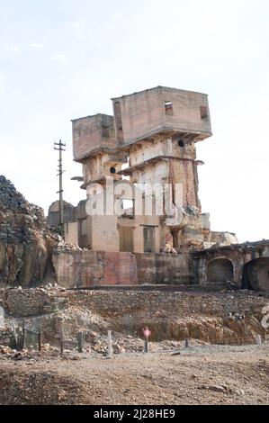 Abandoned São Domingos Mine site in Mértola, Alentejo, Portugal Stock Photo