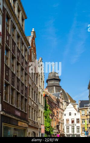 BRUSSELS, BELGIUM - AUGUST 21, 2013: Urban scene, streets and buildings in Brussels, Belgium Stock Photo