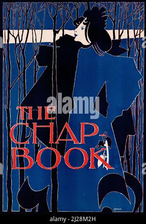 Will Bradley artwork - The Chap Book (1894) American Art Nouveau - Old and vintage poster / magazine cover. Stock Photo