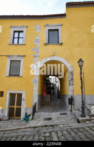The old houses in Faicchio, a small village in the province of Benevento, Italy. Stock Photo