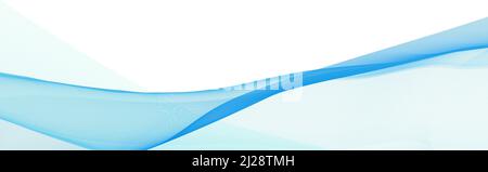 Abstract pale background with transparent wave from blue to light cyan. Subtle vector graphics Stock Vector