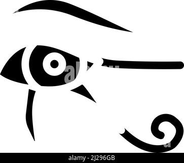 pharaoh egypt king glyph icon vector illustration Stock Vector Image ...