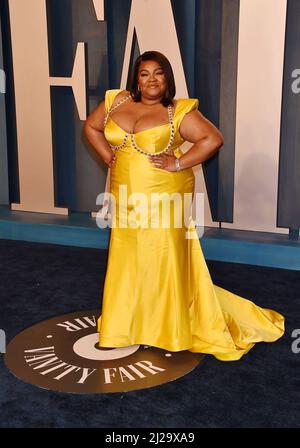 Da'Vine Joy Randolph attending the Vanity Fair Oscar Party 2020 held at