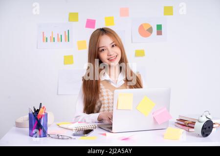 Young Asian businesswoman working concept Stock Photo