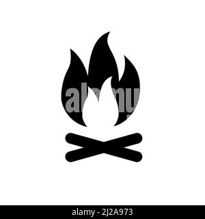 bonfire icon symbol template for graphic and web design collection logo vector illustration Stock Vector