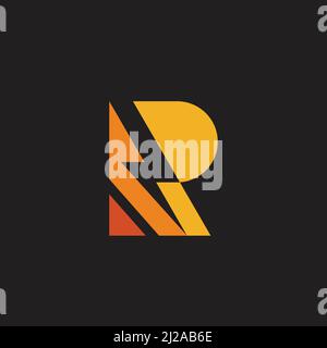 letter b thunder flash shape gradient colorful logo vector Stock Vector ...