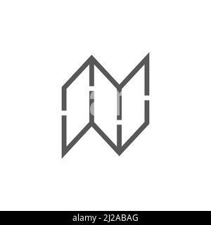 paper arrow outline fold simple geometric logo vector Stock Vector