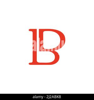 letter db connect design geometric logo vector Stock Vector