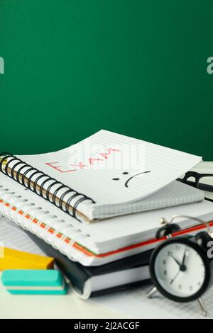 Concept of preapring to exams and tests Stock Photo