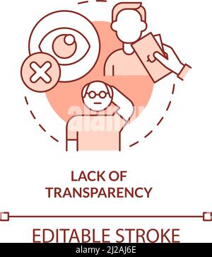 Lack of transparency concept icon Stock Vector Image & Art - Alamy