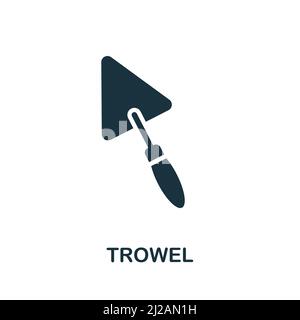 Trowel icon. Simple element from construction collection. Creative Trowel icon for web design, templates, infographics and more Stock Vector