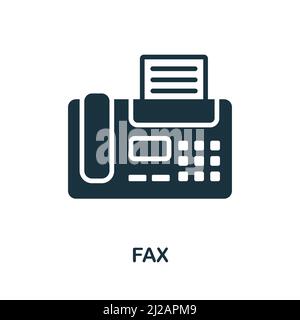 Fax icon. Monochrome simple Fax icon for templates, web design and ...