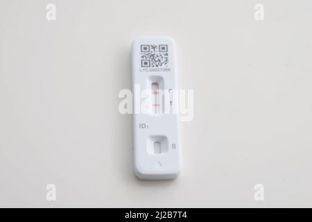 Gloucester, UK. 31 March 2022. On the final day of free Lateral Flow Tests (LFT) supply in England, UK, there is none available on the NHS website. Credit: Thousand Word Media Ltd/Alamy Live News Stock Photo