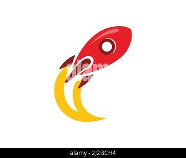Rocket Launch to the Space Stock Vector