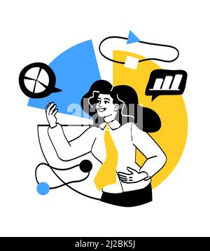 Workflow management business concept Stock Vector