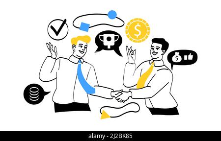 Workflow management business concept Stock Vector