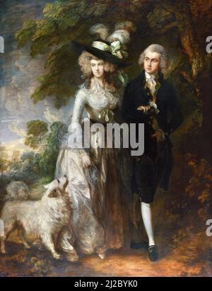 Mr and Mrs William Hallett ('The Morning Walk') by Thomas Gainsborough (1727-1788), oil on canvas,  1785 Stock Photo