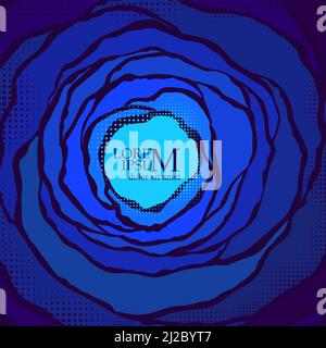 Blue abstract graphic background. Vector illustration Stock Vector