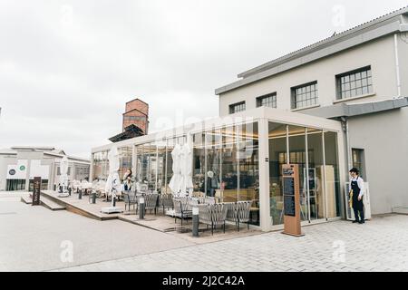 Kadikoy, Istanbul, Turkey - Feb, 26, 2022. The historical gashane into a Culture and Art Center. Gazhane Museum (Muze Gazhane) . High quality photo Stock Photo