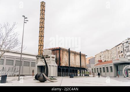 Kadikoy, Istanbul, Turkey - Feb, 26, 2022. The historical gashane into a Culture and Art Center. Gazhane Museum (Muze Gazhane) . High quality photo Stock Photo