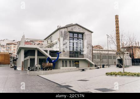 Kadikoy, Istanbul, Turkey - Feb, 26, 2022. The historical gashane into a Culture and Art Center. Gazhane Museum (Muze Gazhane) . High quality photo Stock Photo