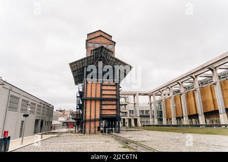 Kadikoy, Istanbul, Turkey - Feb, 26, 2022. The historical gashane into a Culture and Art Center. Gazhane Museum (Muze Gazhane) . High quality photo Stock Photo