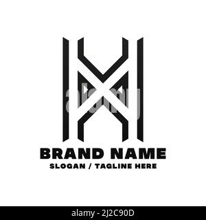 Letter AA logo design template. Editable, resizable, EPS 10, vector illustration. Stock Vector
