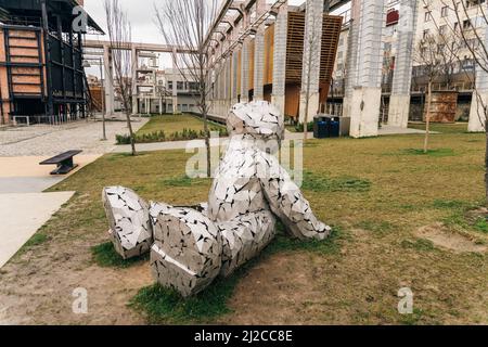 Kadikoy, Istanbul, Turkey - Feb, 26, 2022. The historical gashane into a Culture and Art Center. Gazhane Museum (Muze Gazhane) . High quality photo Stock Photo