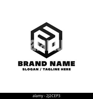 Letter ED logo design template. This logo is very suitable for any kind of business or industry that is engaged in any field. Stock Vector