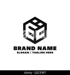 Letter EC logo design template. This logo is very suitable for any kind of business or industry that is engaged in any field. Stock Vector