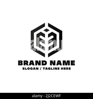 Letter EE logo design template. This logo is very suitable for any kind of business or industry that is engaged in any field. Stock Vector